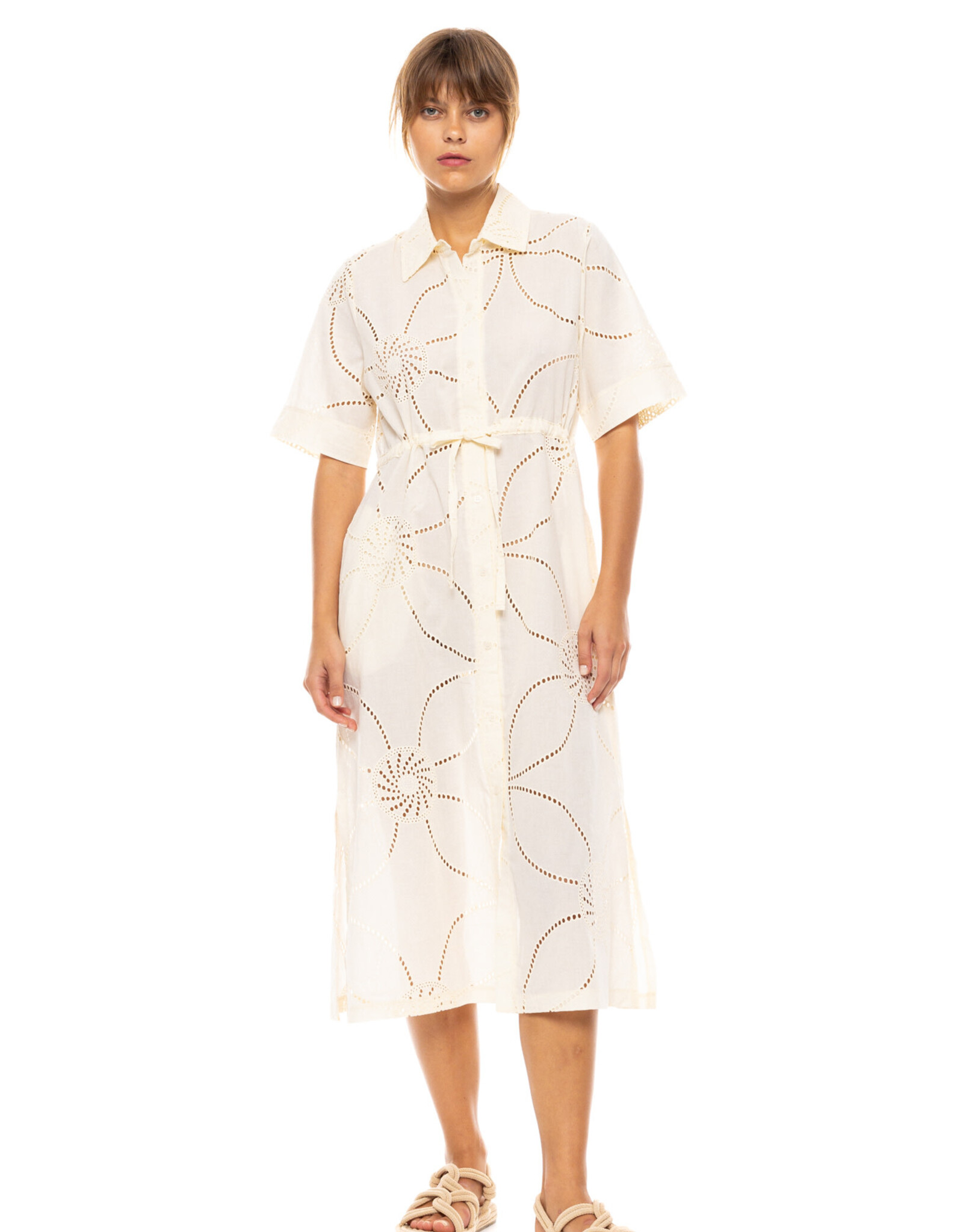 Pink Label Strandkleed met knopen