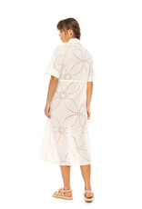 Pink Label Strandkleed met knopen