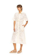 Pink Label Strandkleed met knopen