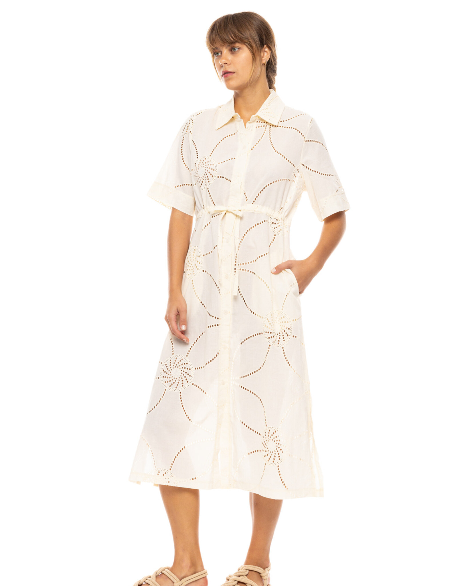 Pink Label Strandkleed met knopen