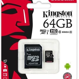 MicroSD 64GB + adapter