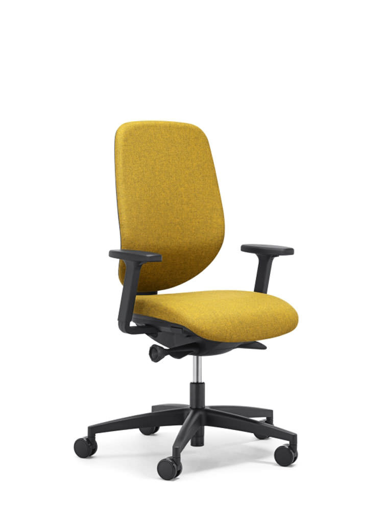 Giroflex 353 met gestoffeerde rug