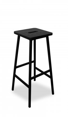 Sit-On BB-6 kruk zwart eiken