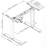 Euroseats zit sta bureau basic (elektrisch)