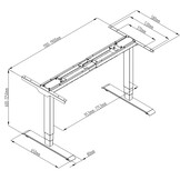Euroseats elektrisch verstelbaar zit sta bureau
