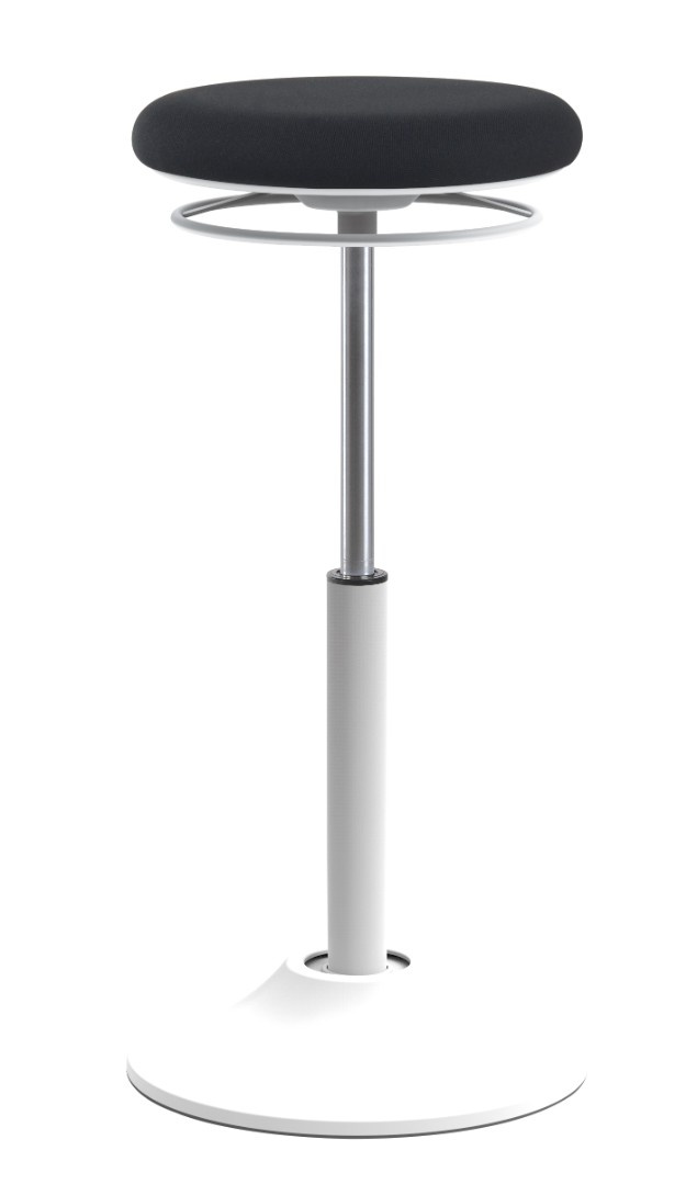 Euroseats Mango zit-sta kruk witte voet