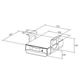 Euroseats persoonlijke lade voor bureau