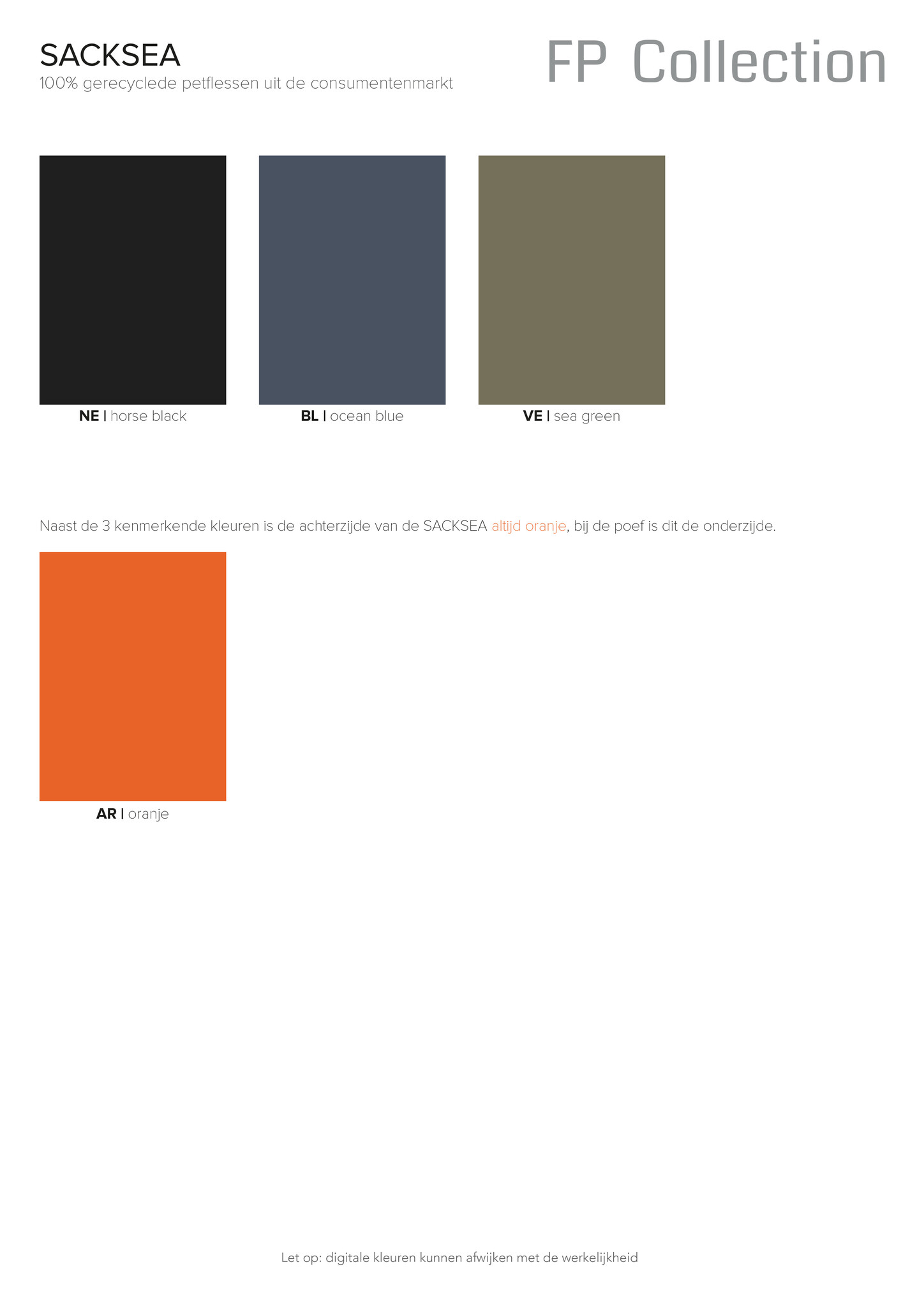 Sacksea Zitzak Eco 100% Gerecyclede PET-flessen