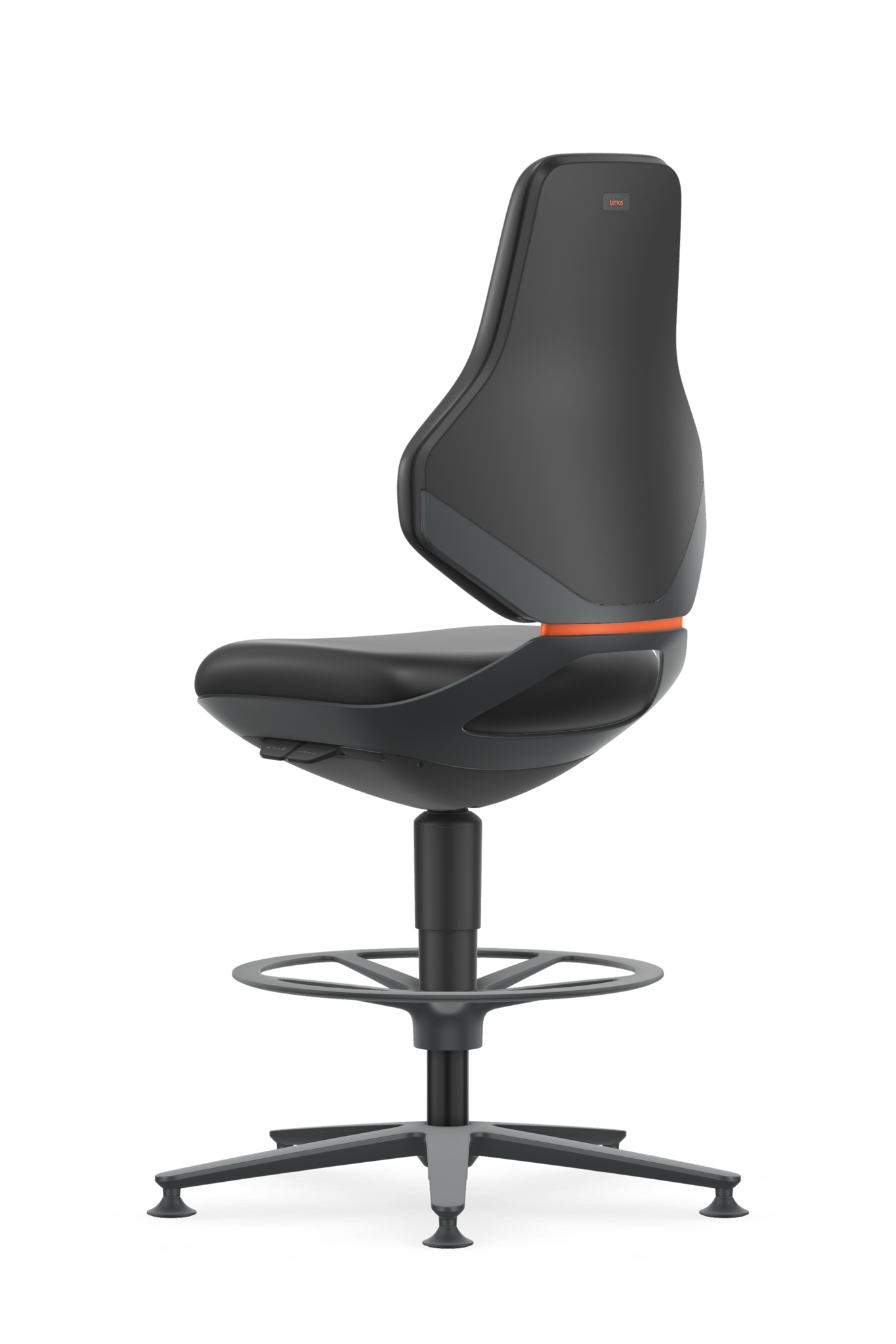 Bimos Texon 3 Werkstoel met glijders en voetenring