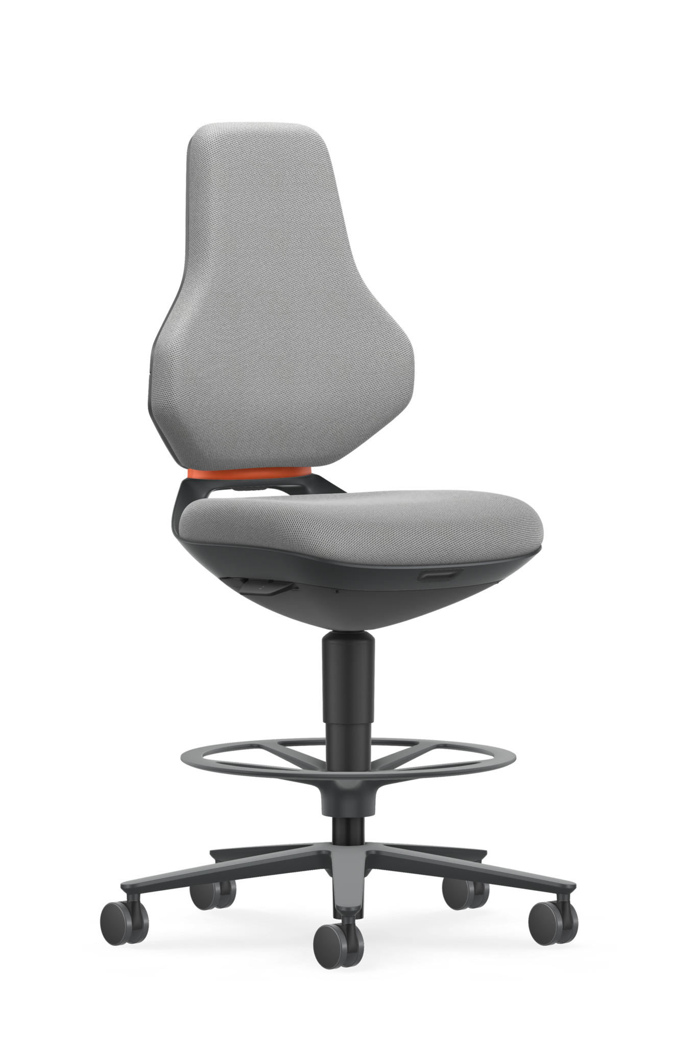 Bimos Texon 4 Werkstoel met zit-stop-wielen en voetenring