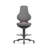 Bimos Texon 4 Werkstoel met zit-stop-wielen en voetenring