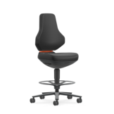 Bimos Texon 4 Werkstoel met zit-stop-wielen en voetenring