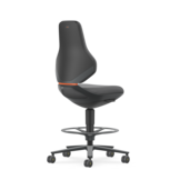 Bimos Texon 4 Werkstoel met zit-stop-wielen en voetenring