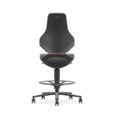 Bimos Texon 4 Werkstoel met zit-stop-wielen en voetenring