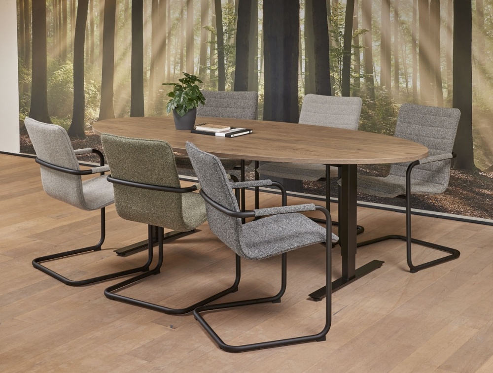 Vergadertafel Teezz Ellips 220 x 110 cm