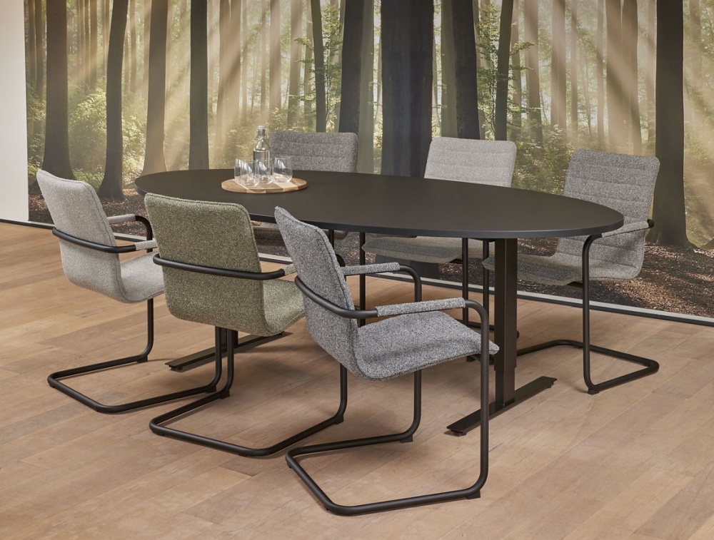 Vergadertafel Teezz Ellips 220 x 110 cm