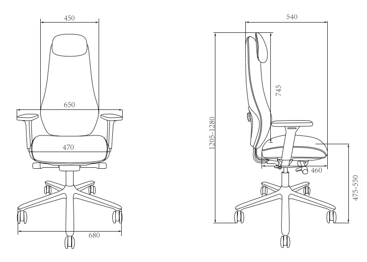 Euroseats Emilia bureaustoel