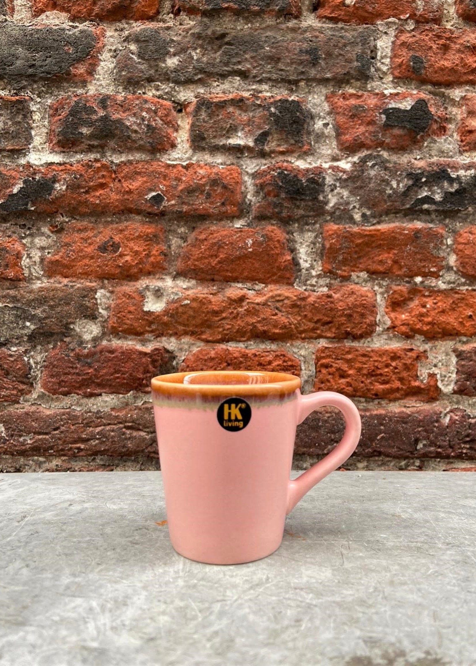 HK living HK living Ceramic 70's Espresso Mug  'Pink'