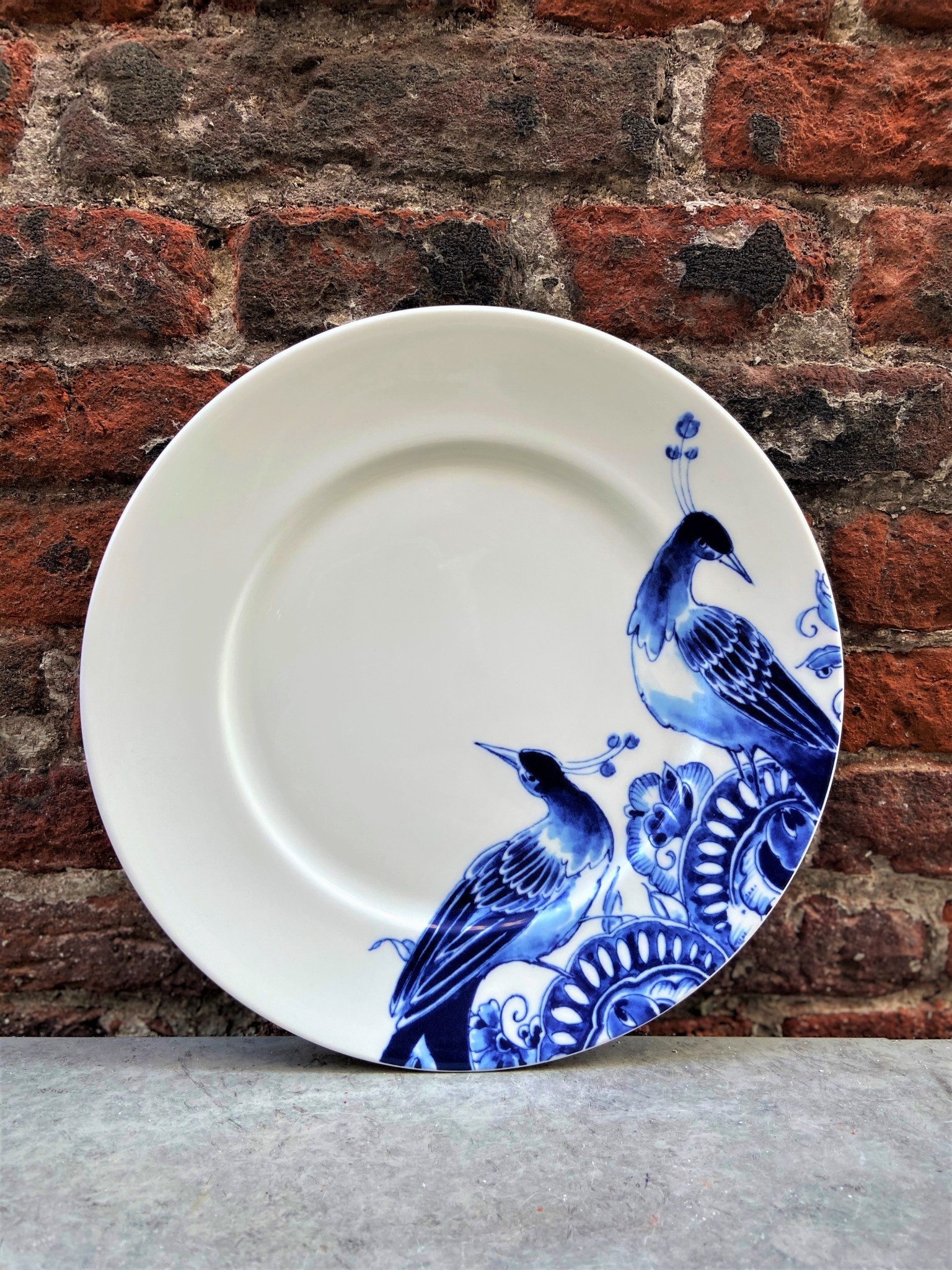 Trots commentaar Atletisch Royal Delft Peacock Symphony Dessert Plate - Van Manen aan tafel