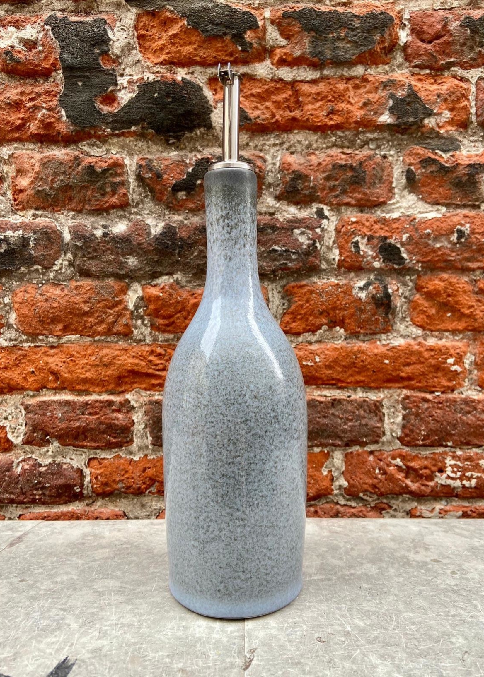 Jars Céramistes Jars Tourron Oil Bottle 'Ecorce'
