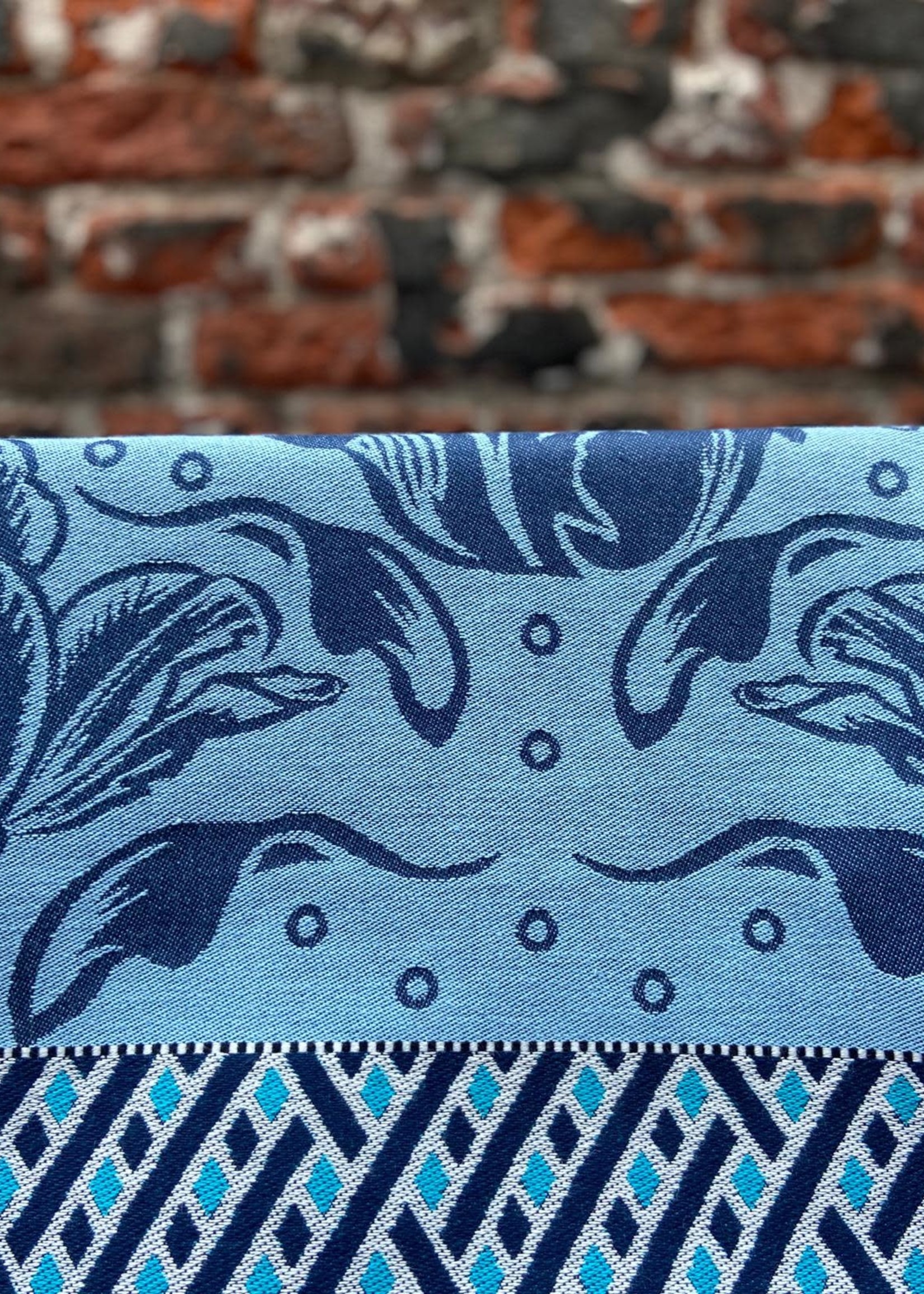Wolbert Textiles Wolbert Textiles Teatowel 'La Bomba Tulipa Blue'