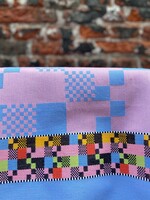 Wolbert Textiles Wolbert Textiles teatowel 'Soft Square Pink'