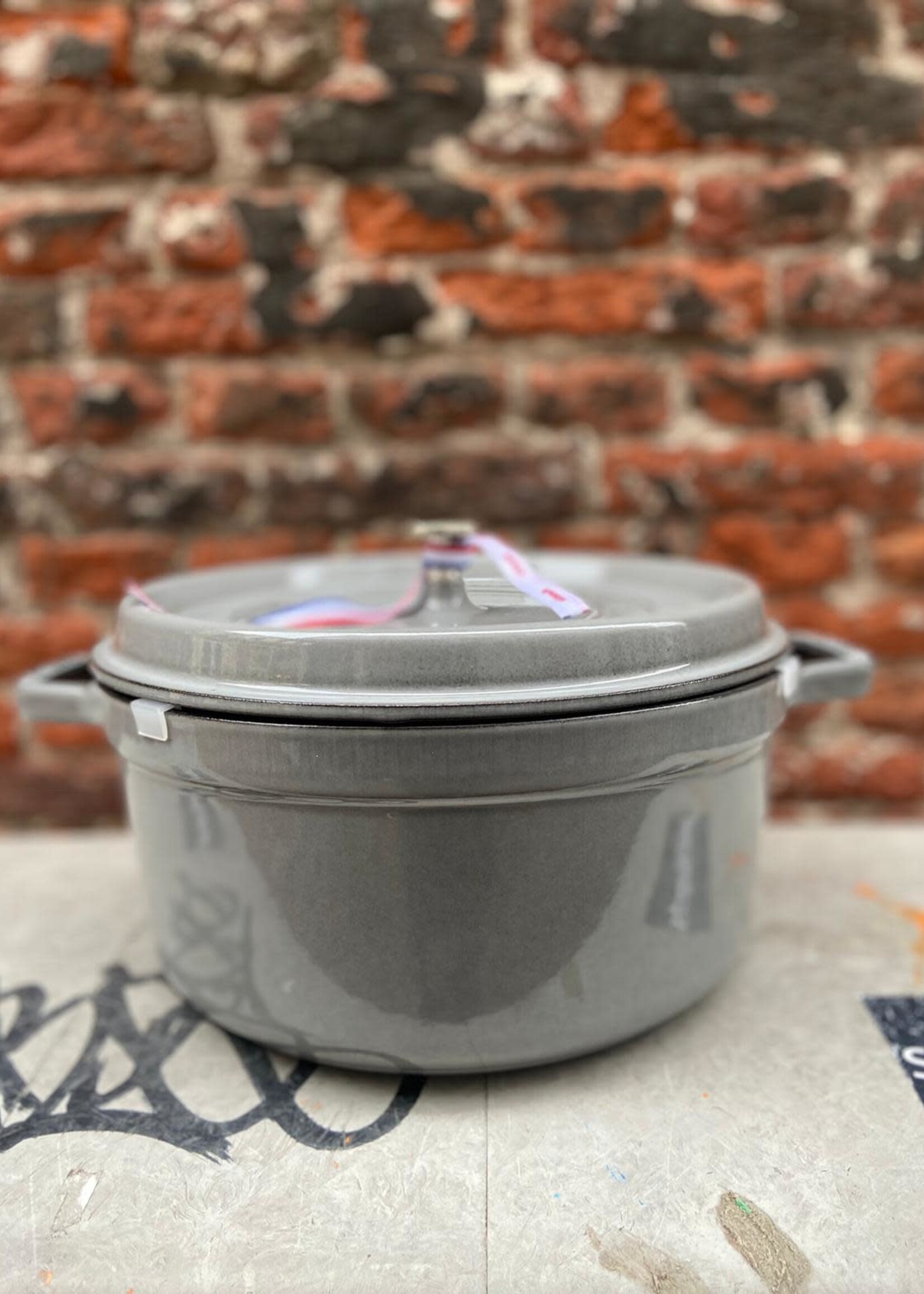 Staub Staub Cocotte Rond 26 cm 'Gris'