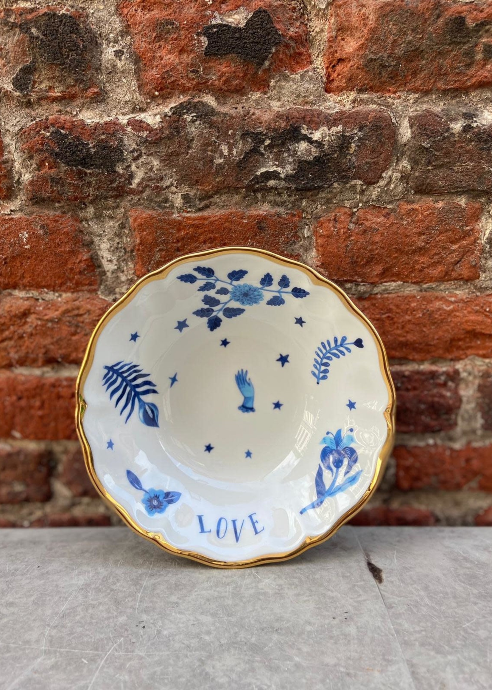 Bitossi Bitossi Funky Table Bowl 'Blue Floral'