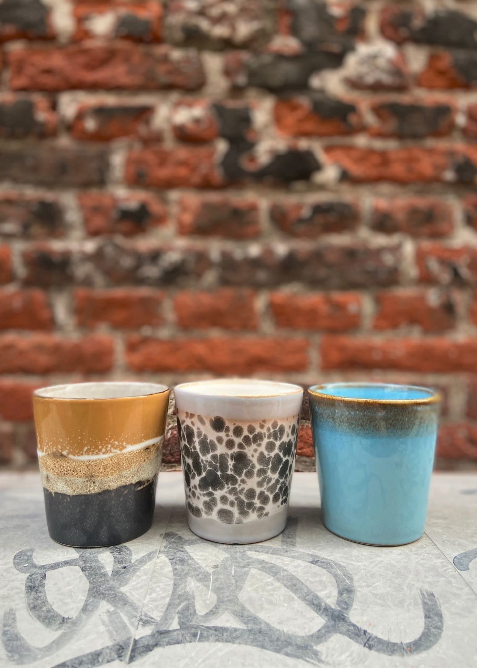 HK living HK living Ceramic 70's Coffee Mug 'Lagune'