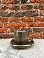 Nosse Svelte Coffee Cup & Saucer 'Olive'