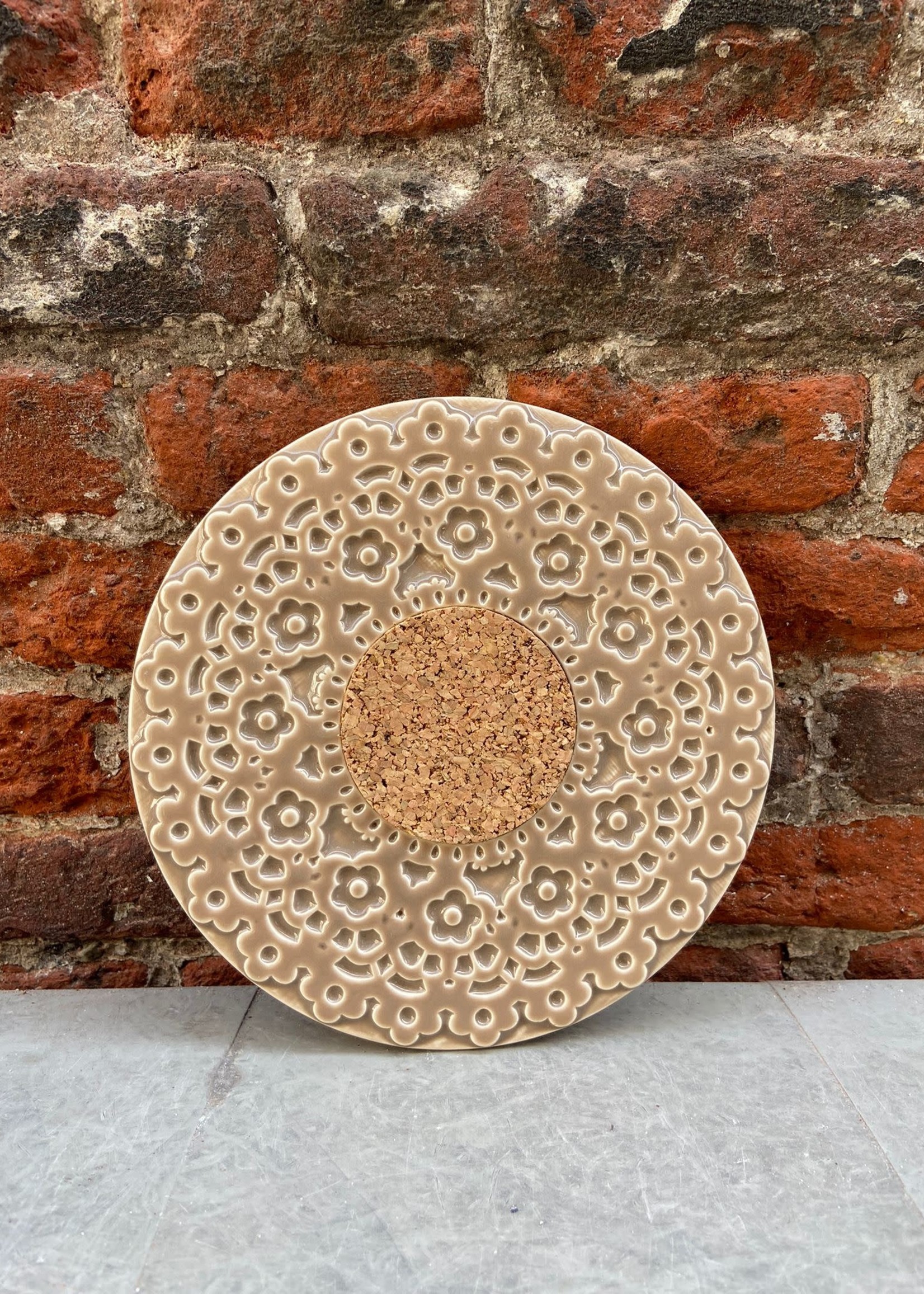 Lace Collection Coaster 17 cm 'Beige'