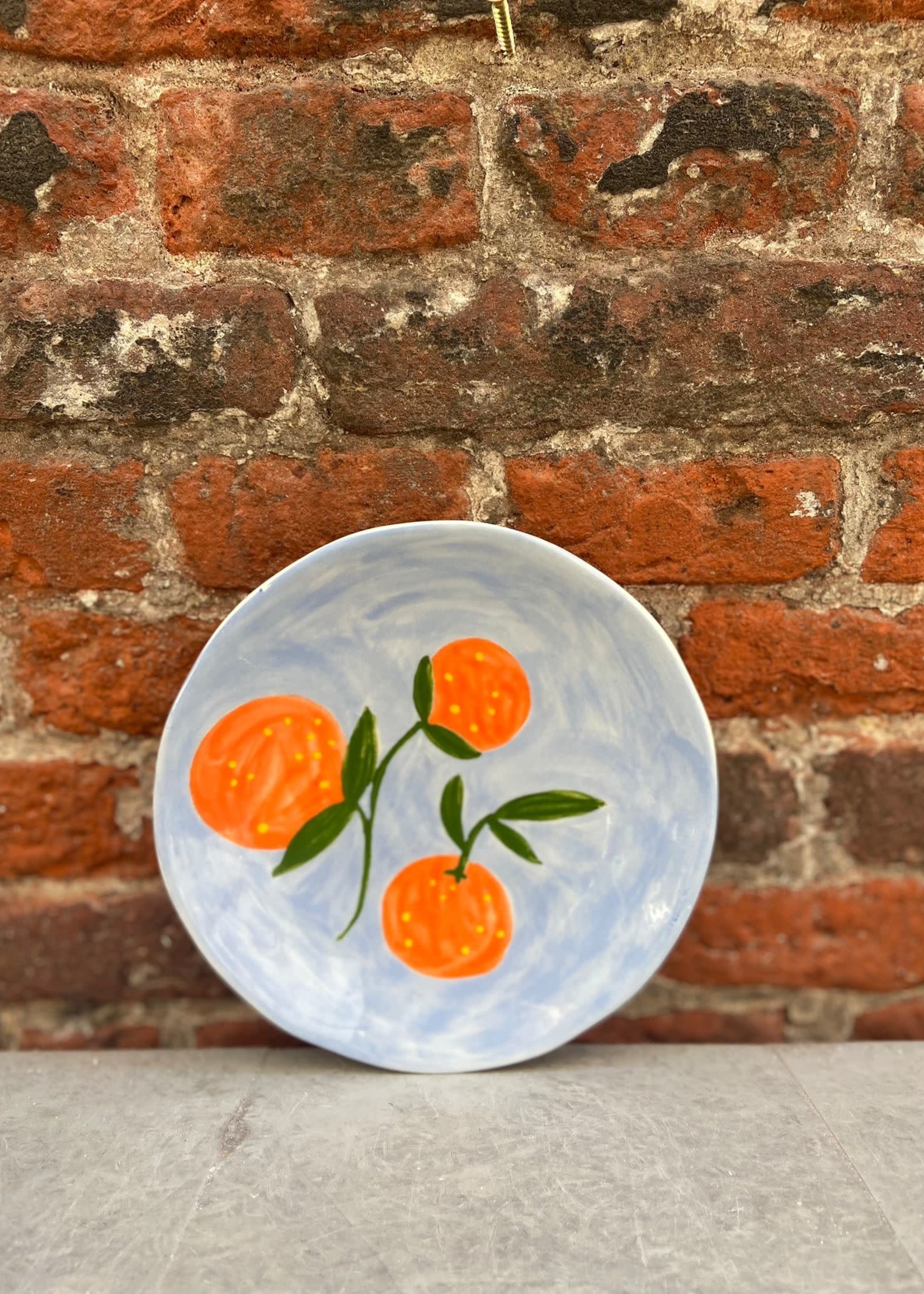 &Klevering &Klevering Plate Orange 'Light Blue'