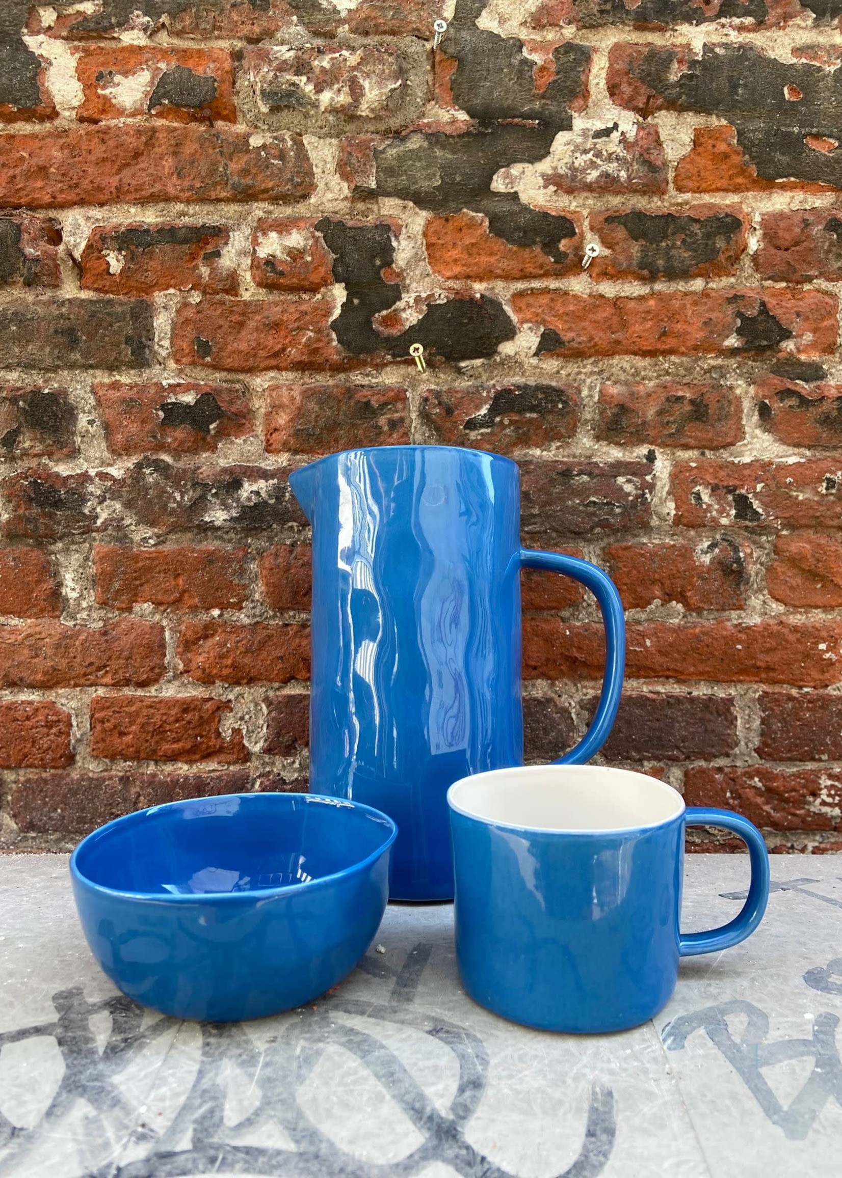 Quail Quail Mug 'Mid Blue'