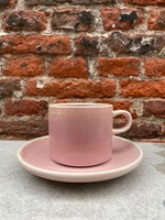HK living HKliving Chef Ceramics Cup and Saucer 'Rustic Pink'