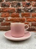 HKliving HKliving Chef Ceramics Cup and Saucer 'Rustic Pink'