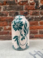 Vaisselle Vaisselle Genie in a bottle vase/bottle 'Dark green/baby pink'