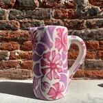 Vaisselle Vaisselle Drink me jug/vase  'Fuchsia/lilac floral'