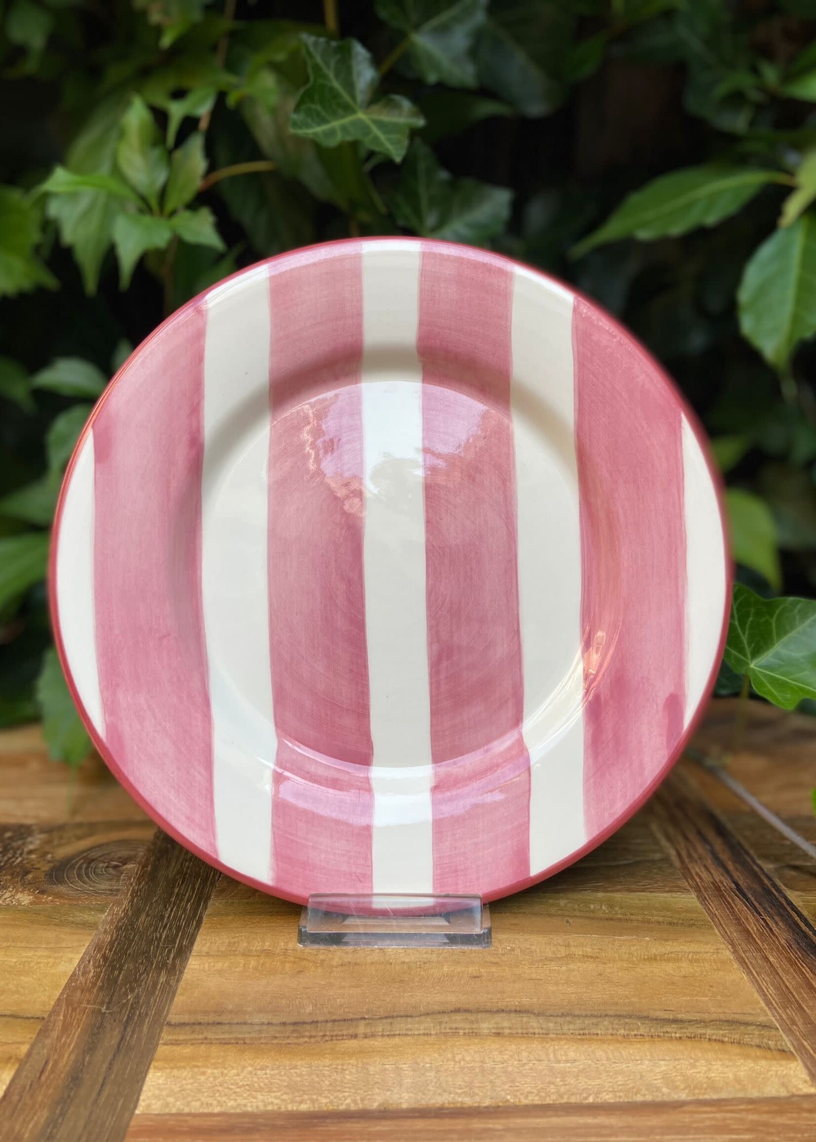 Anna + Nina Anna + Nina Striped Posy Breakfast Plate