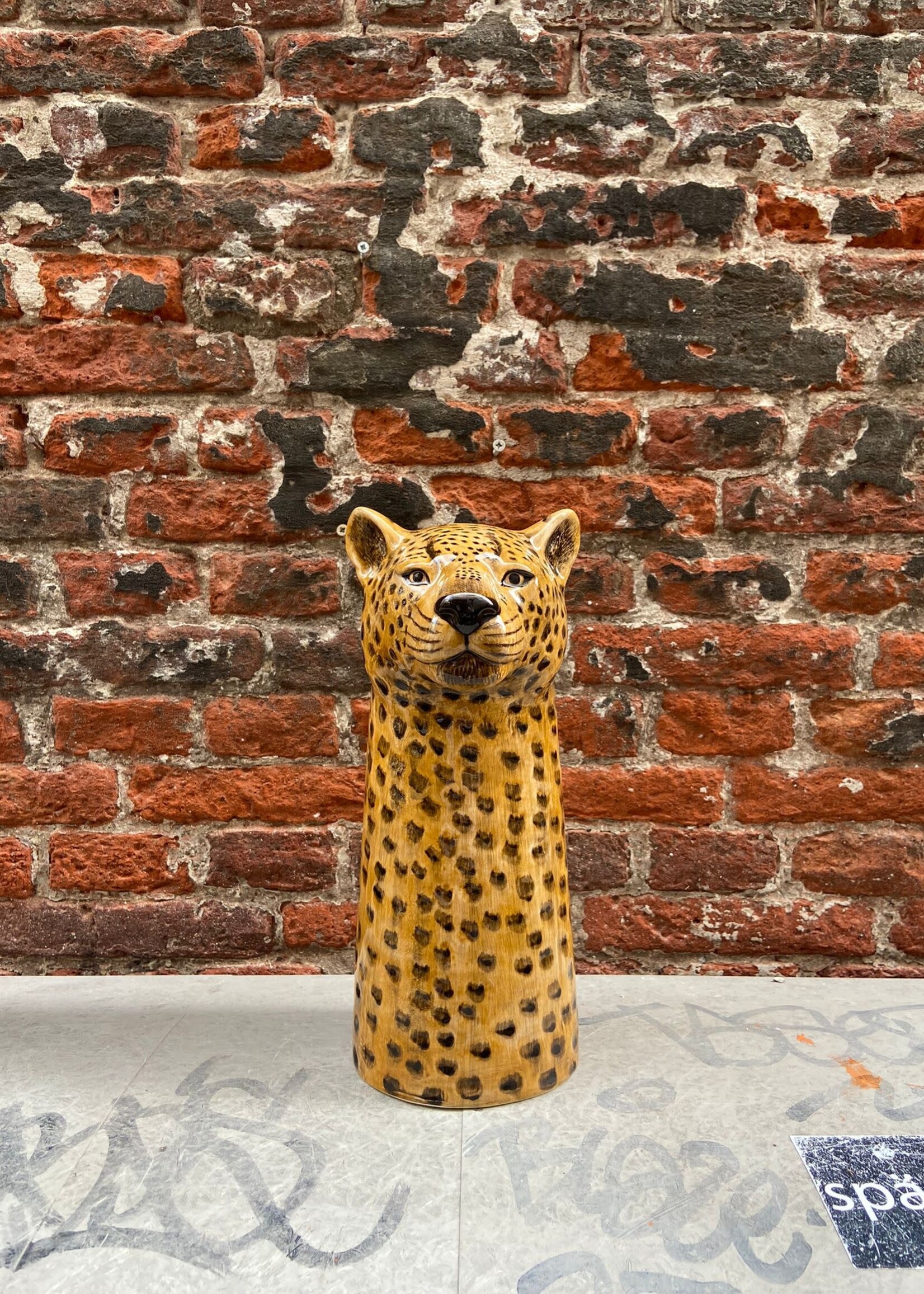 Quail Quail Flower Vase 'Leopard'