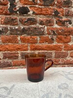 HKliving HKliving Glass Coffee Cup 'Amber Brown'