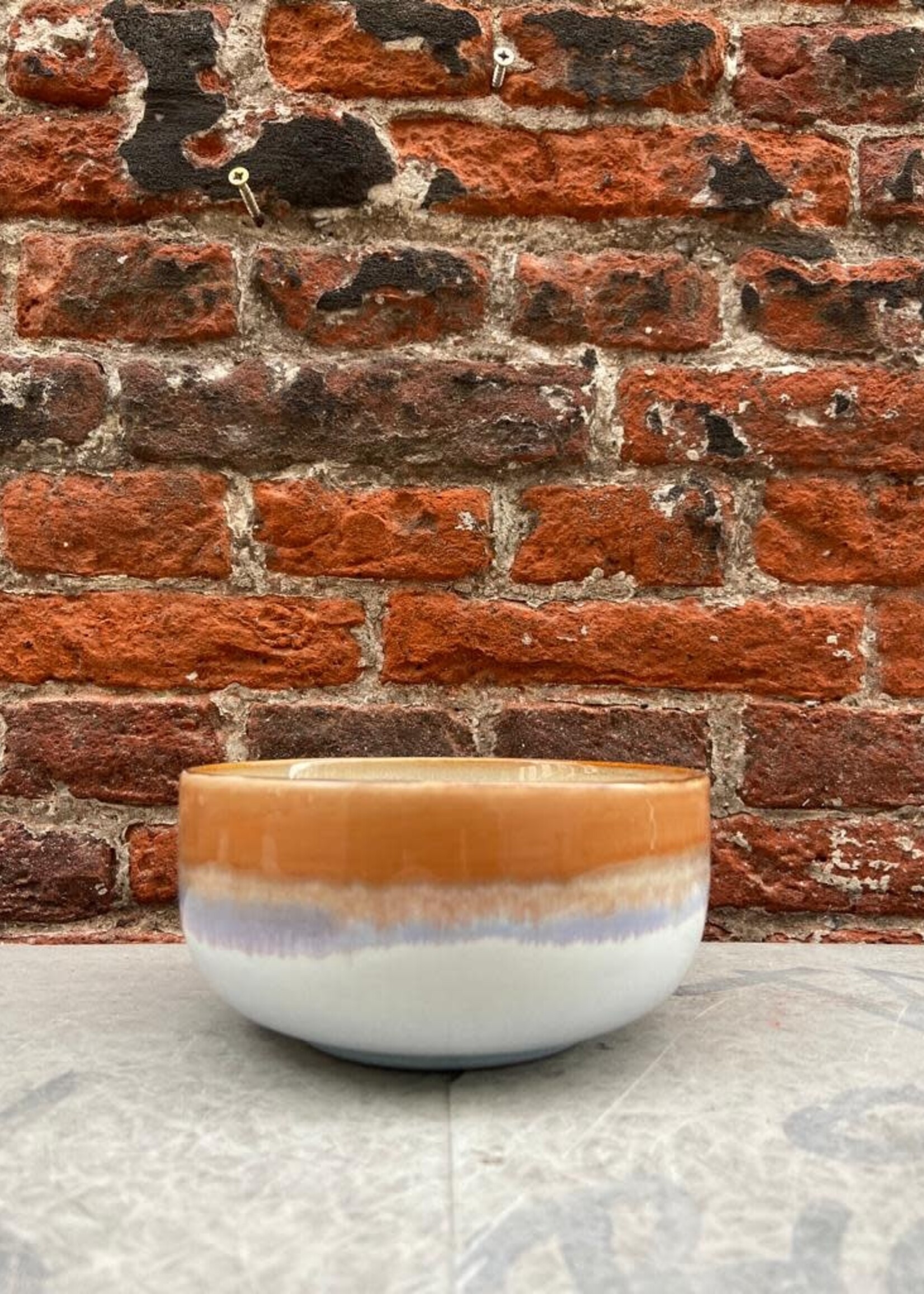 HKliving HKliving Ceramic 70's Dessert Bowl 'Ash'