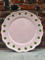 Bitossi Bitossi Dinner Plate Pink/Green Dots