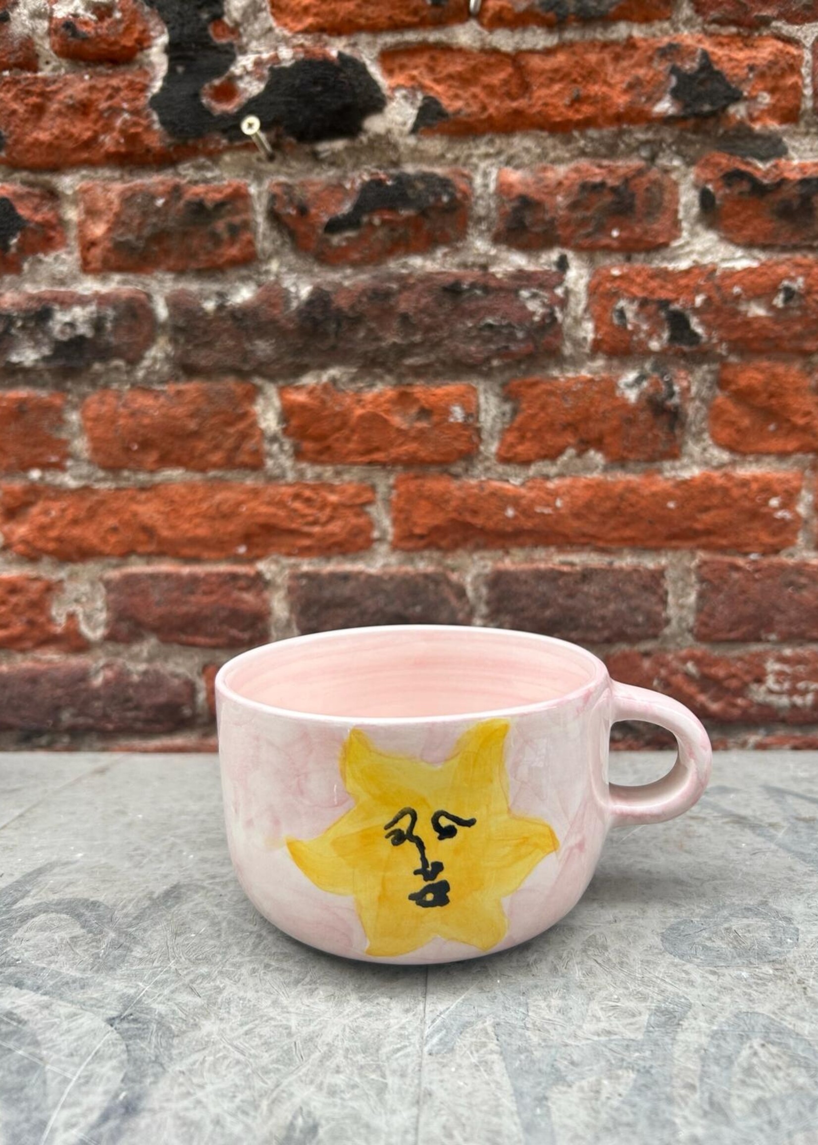 Anna + Nina Anna + Nina Sunny Side Up Cappuccino Mug