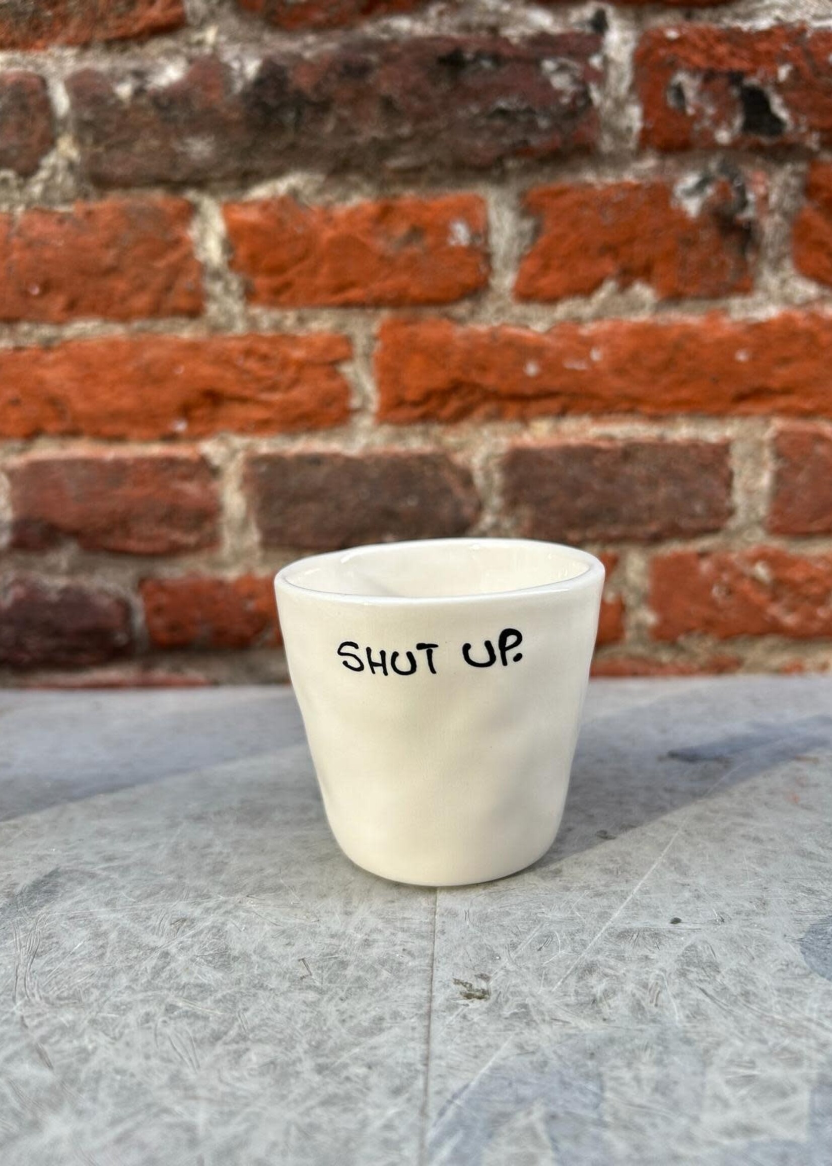 Anna + Nina Anna + Nina Espresso Cup 'Shut Up'