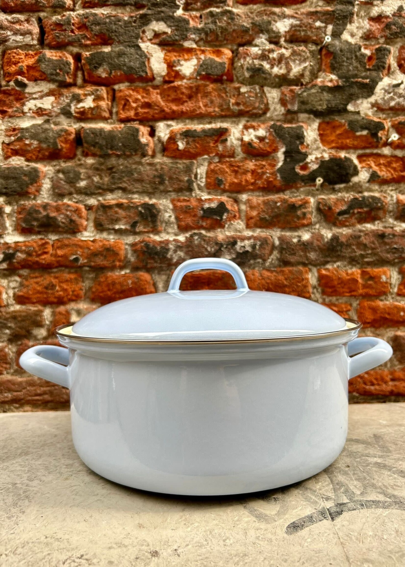 Riess Riess Pan with Chrome Edge 24 cm/4 l 'Lavender Blue'