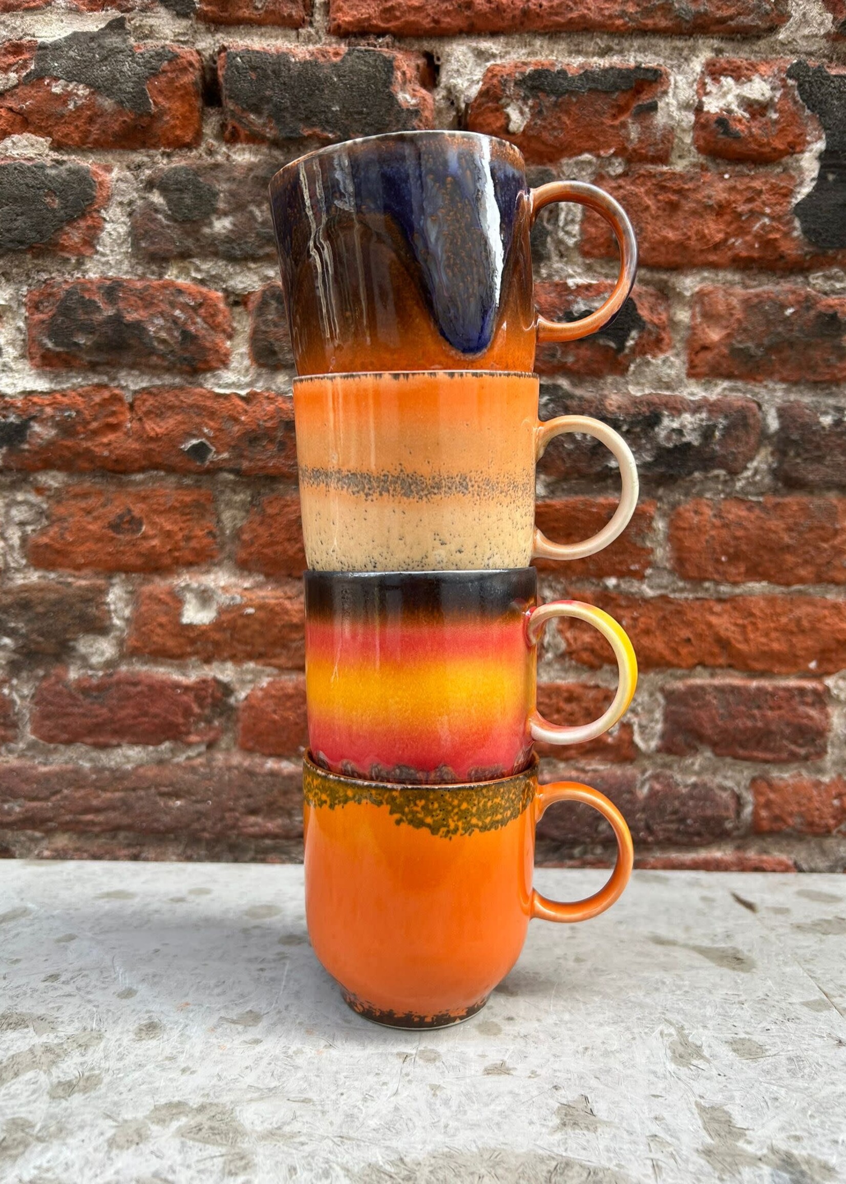 HKliving HKliving Ceramic 70's Café Mug 'Excelsa'