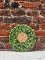 Lace Collection Coaster 17 cm 'Dark Green'