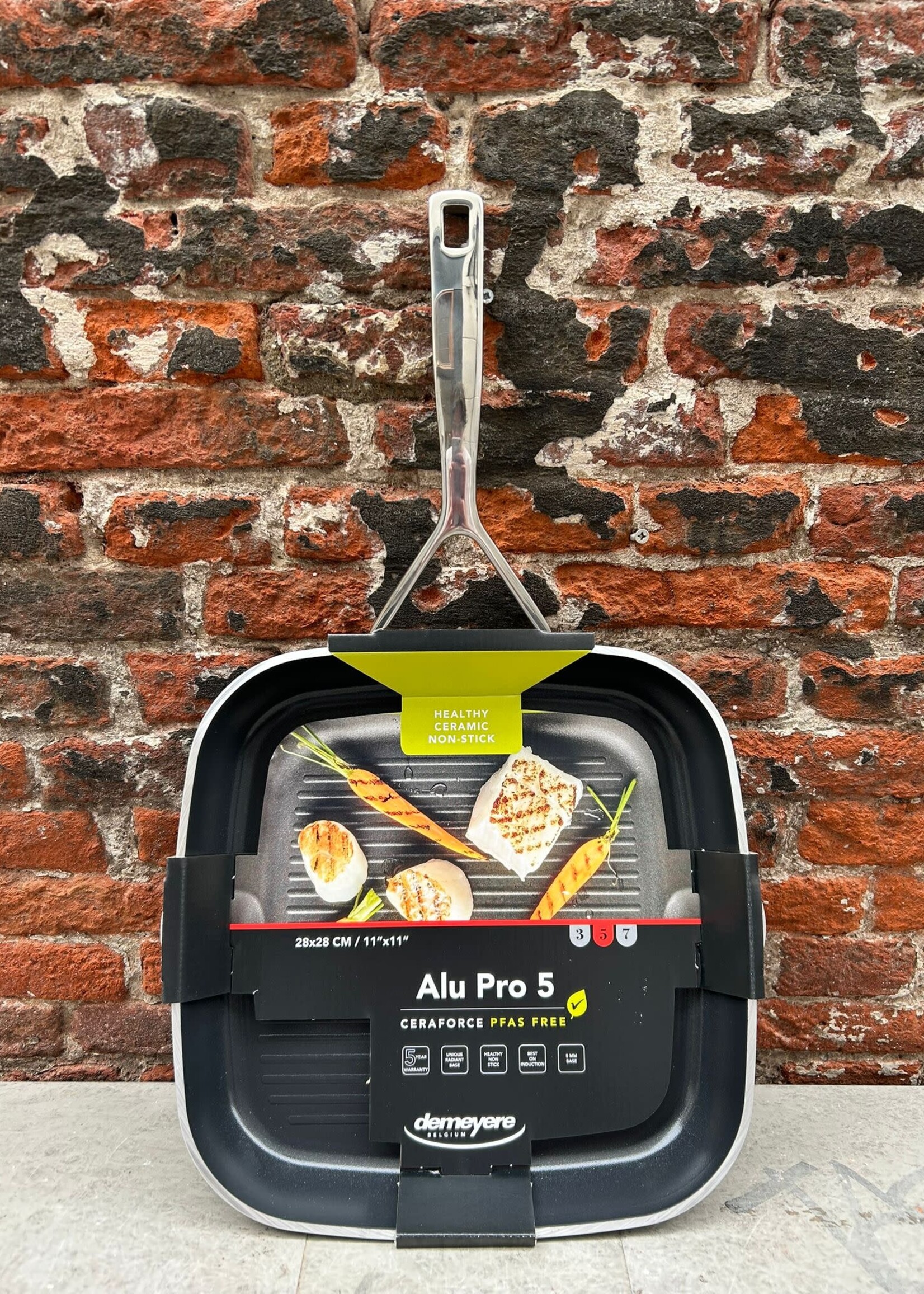 DeMeyere DM Alu Pro 5 Ceraforce Grillpan 28 cm ACTIE