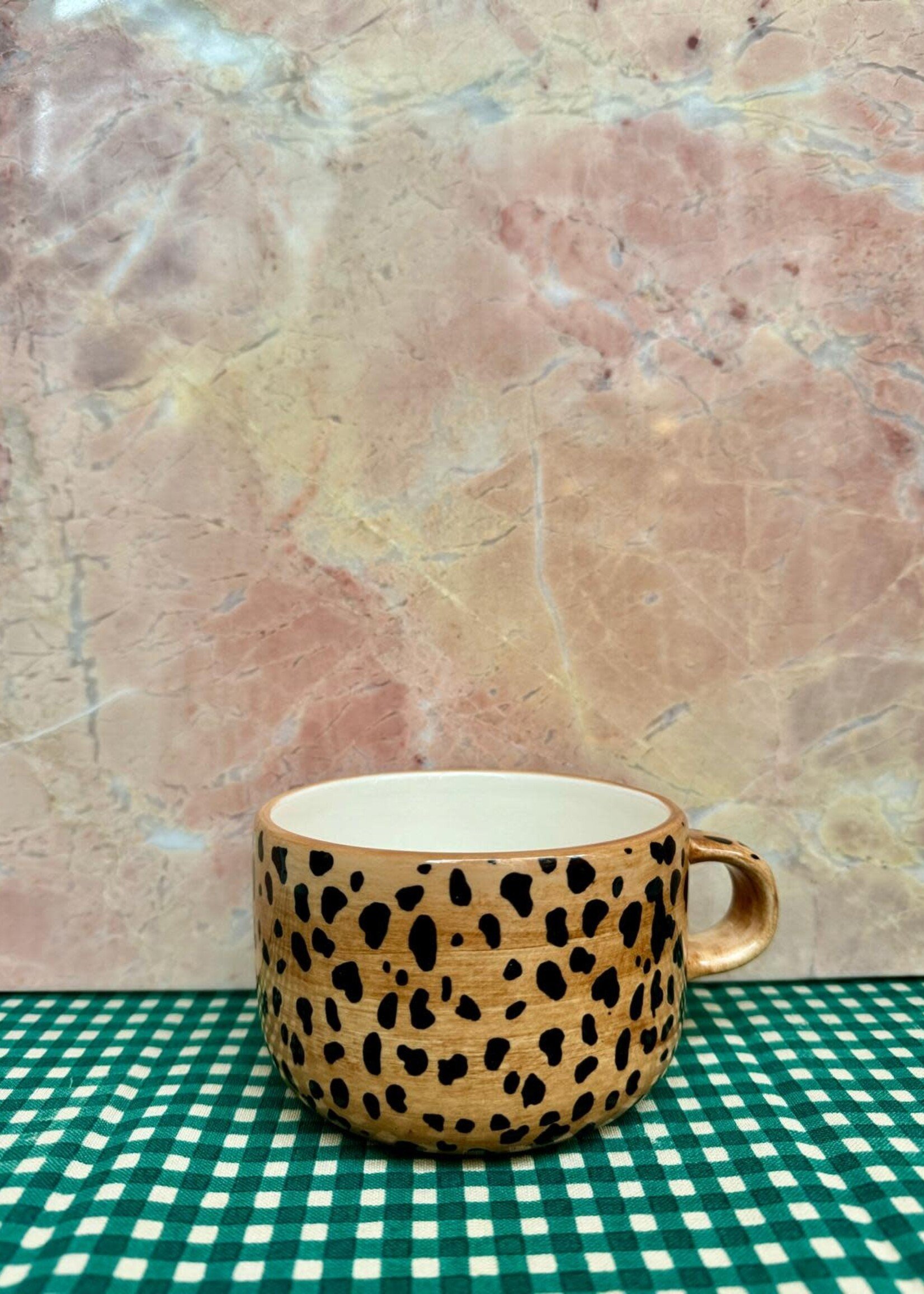 Anna + Nina Anna + Nina Leopard Cappuccino Mug