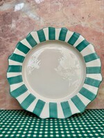 Anna + Nina Anna + Nina Scalloped Dinner Plate 'Pine'